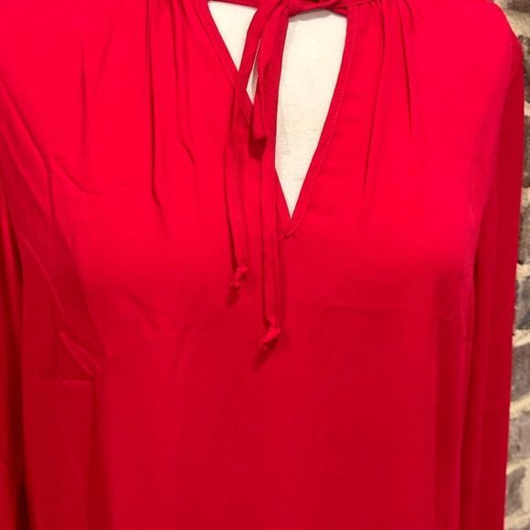 THREE EIGHTY TWO Women’s Ruffled Dress in the Size Large in the Color Red - Picture 14 of 14